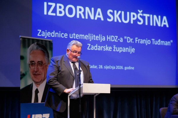 Stanko Batur ponovno izabran za predsjednika utemeljitelja HDZ-a Zadarske županije: Utemeljitelji su imali hrabrost slijediti viziju