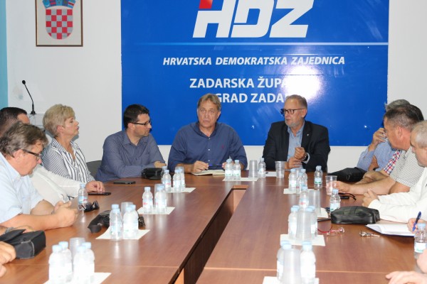 Međunarodni tajnik HDZ-a Božinović na radnom sastanku u Zadru